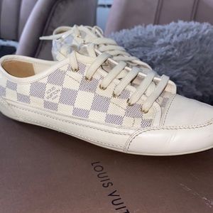 Louis Vuitton Damier Snkrs White Size 37